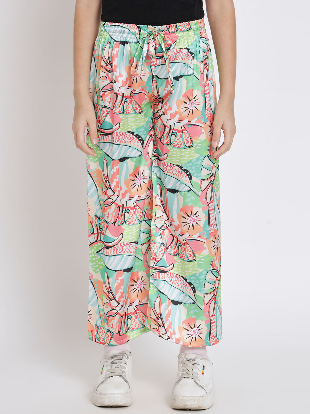 Shirts Style Satin Fabric Green Color Co-Ord Set