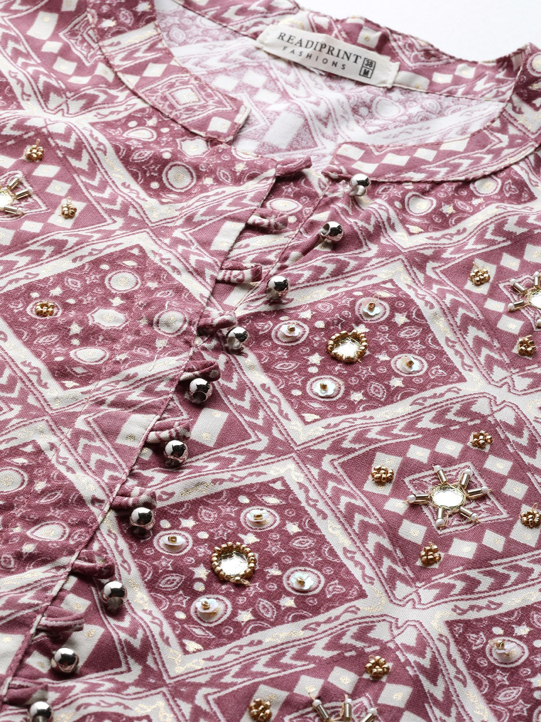 Mauve Color Rayon Fabric Tiered Dress