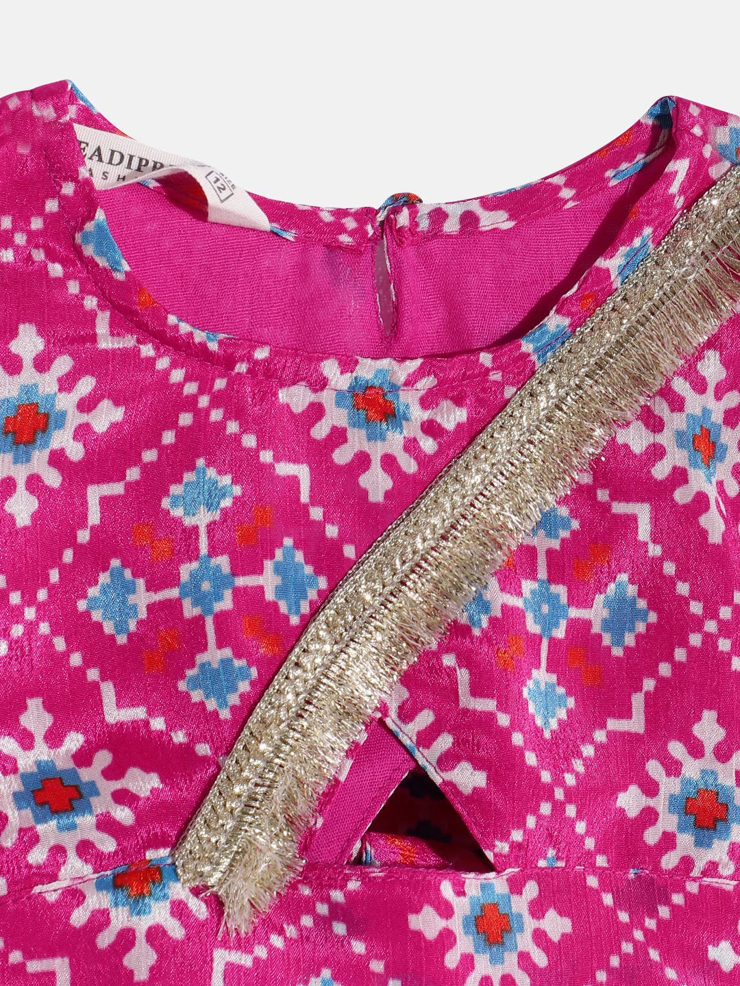 One Shoulder Style Cotton Fabric Multi Color Top And Palazzo
