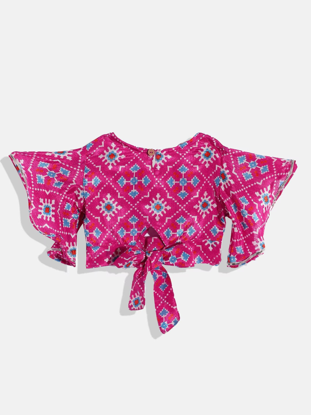 One Shoulder Style Cotton Fabric Multi Color Top And Palazzo