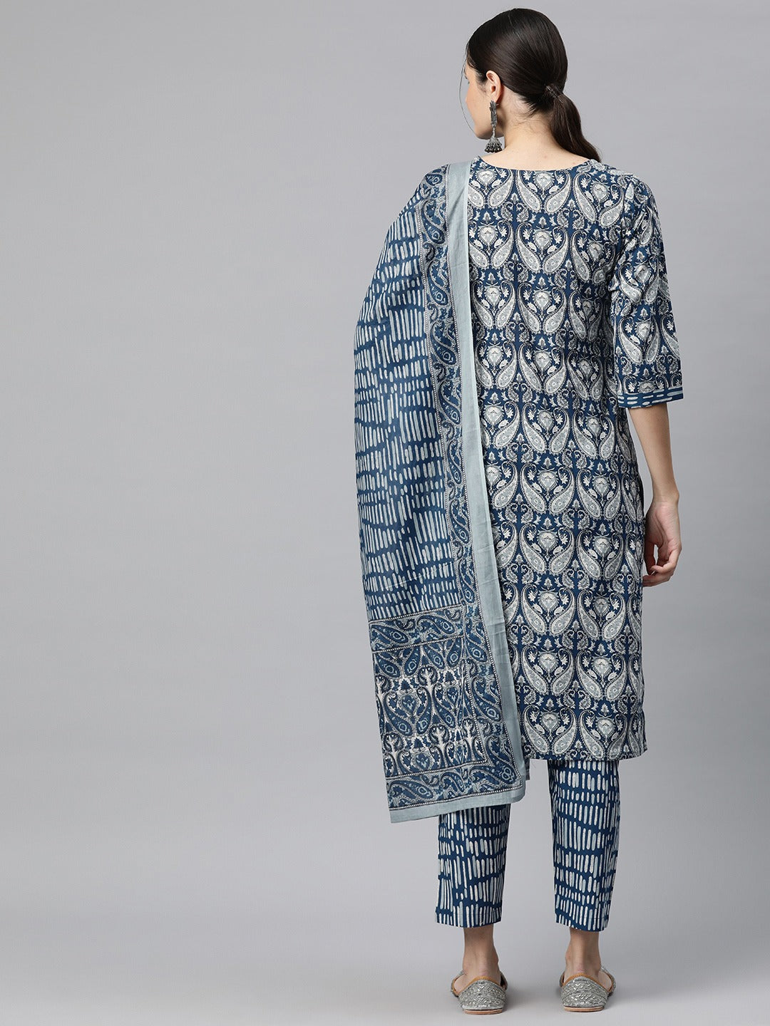 Cotton Printed Straight Kurta Pant And Dupatta