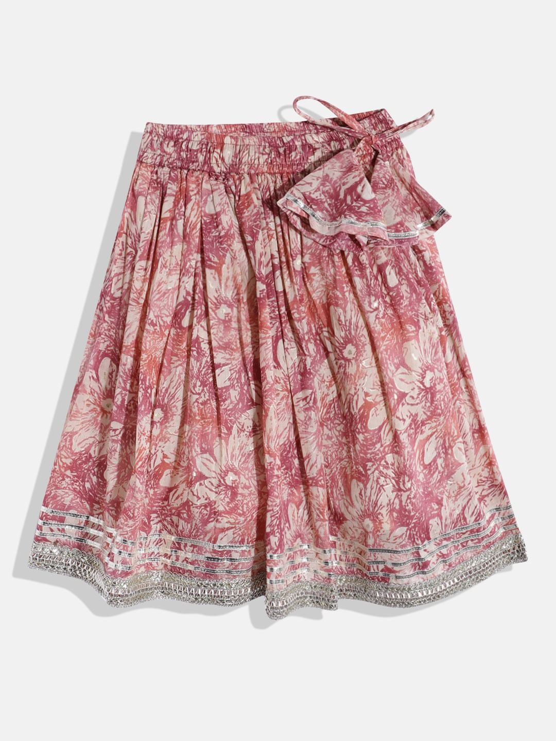 Straight Style Cotton Fabric Mauve Color Lehenga Choli With Dupatta