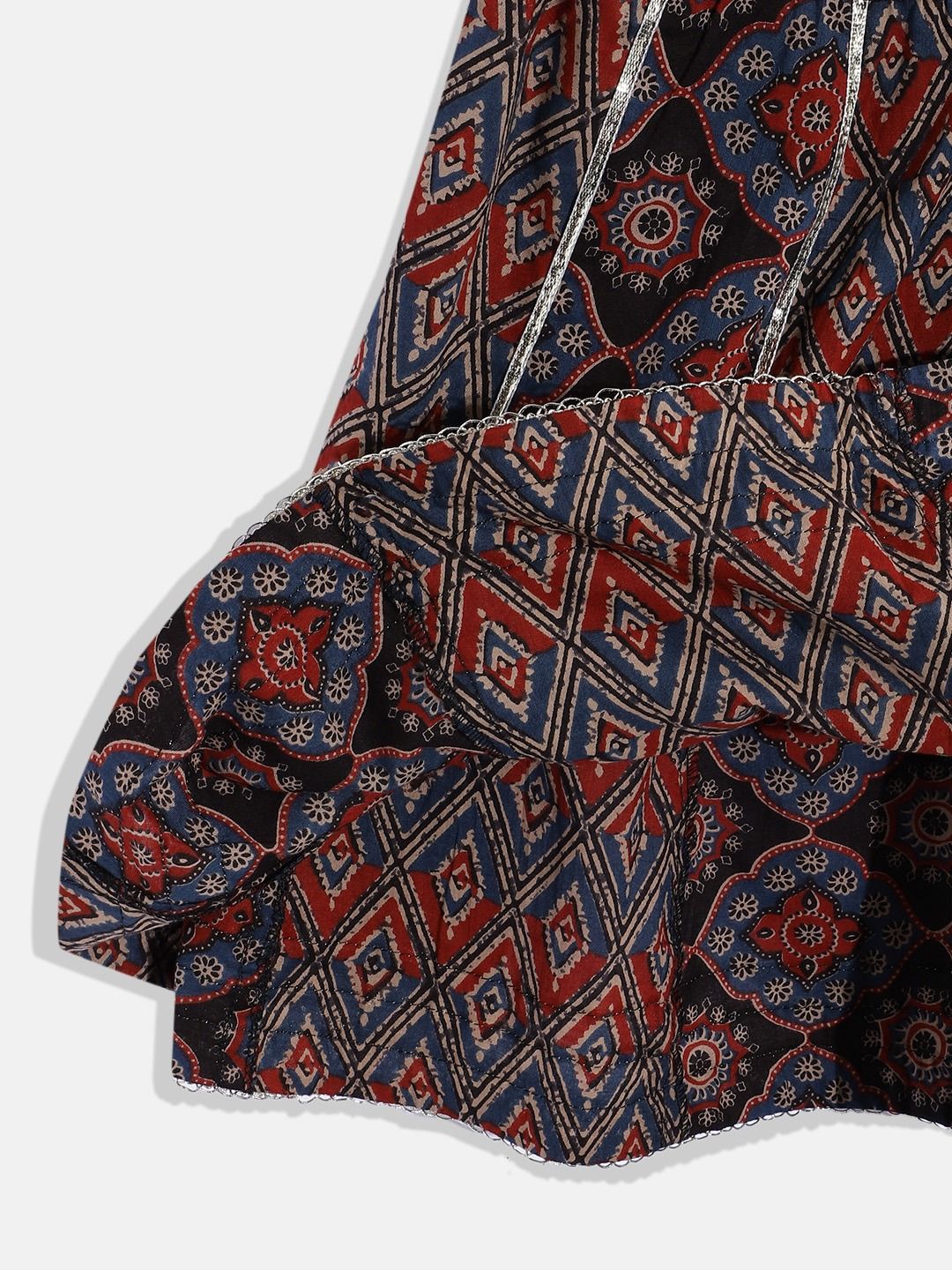 Angrakha Style Cotton Fabric Maroon Color Lehenga Choli