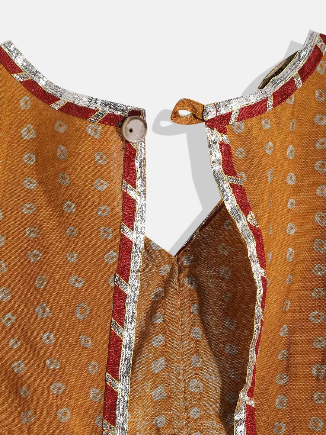 Straight Style Silk Fabric Mustard Color Printed Choli And Lehenga