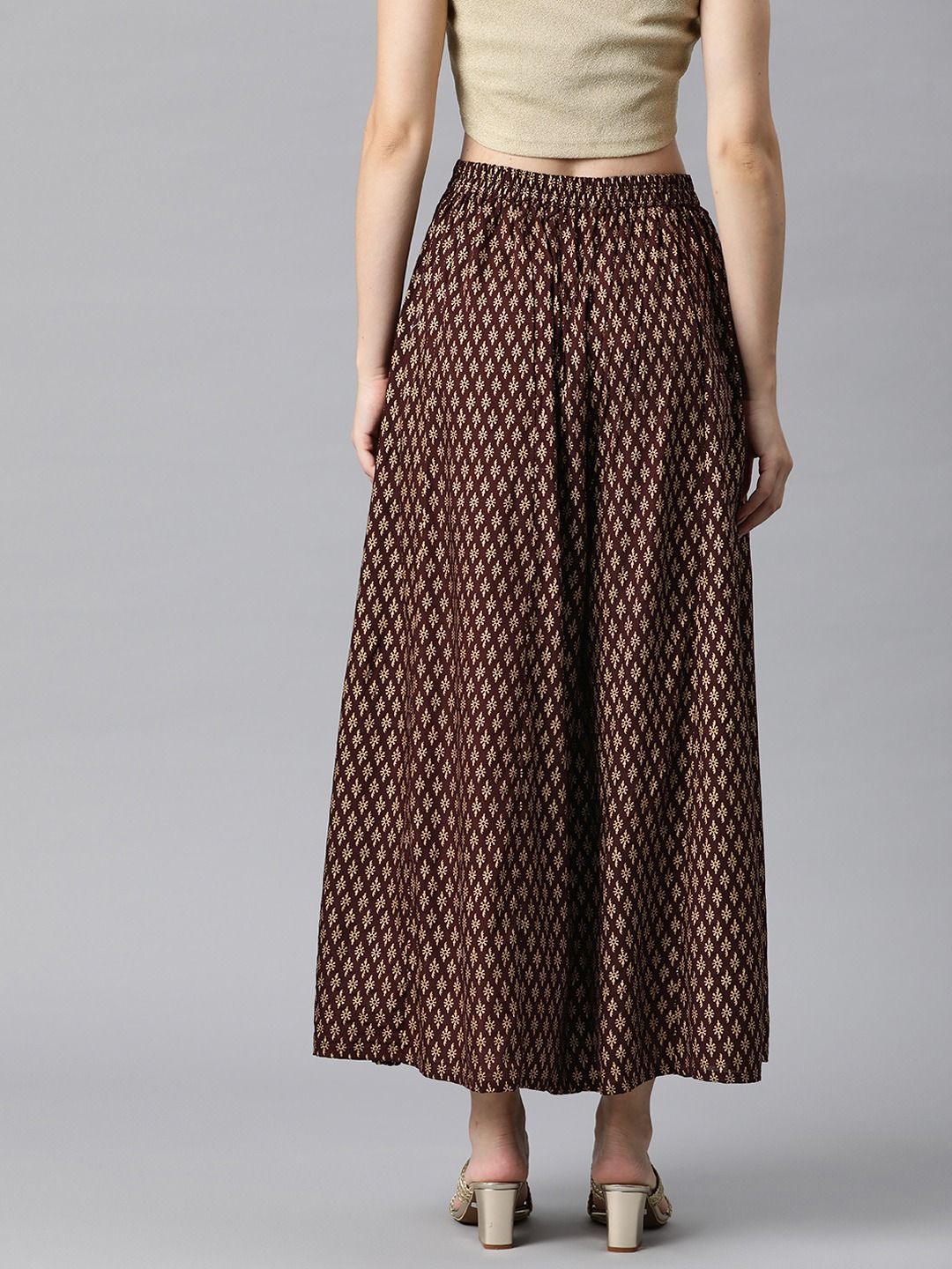 Rayon Fabric Maroon Color Palazzo