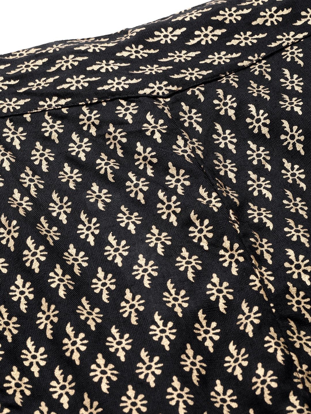 Rayon Fabric Black Color Palazzo