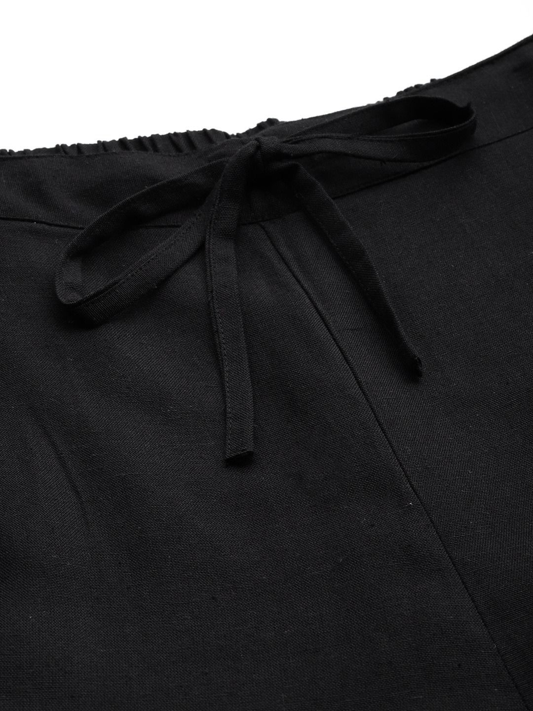Cotton Fabric Black Color Palazzo