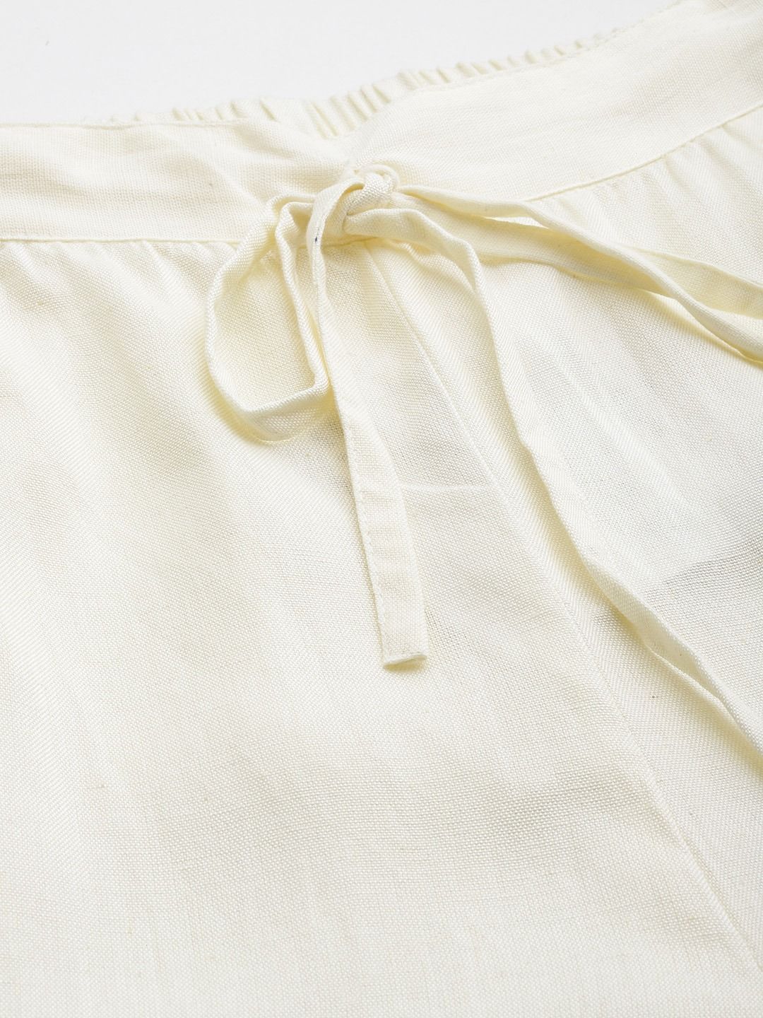 Cotton Fabric Off White Color Palazzo