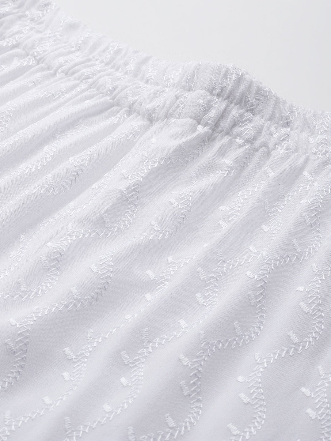 Rayon Fabric White Color Palazzo