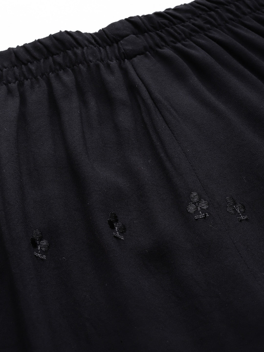 Rayon Fabric Black Color Palazzo