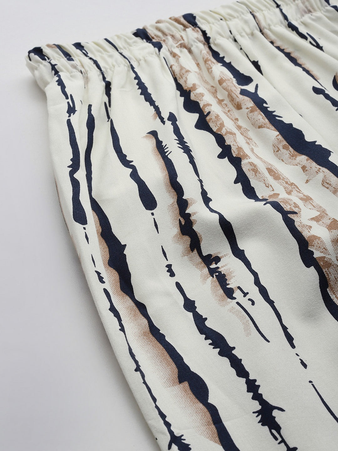 Cotton Fabric Cream Color Palazzo