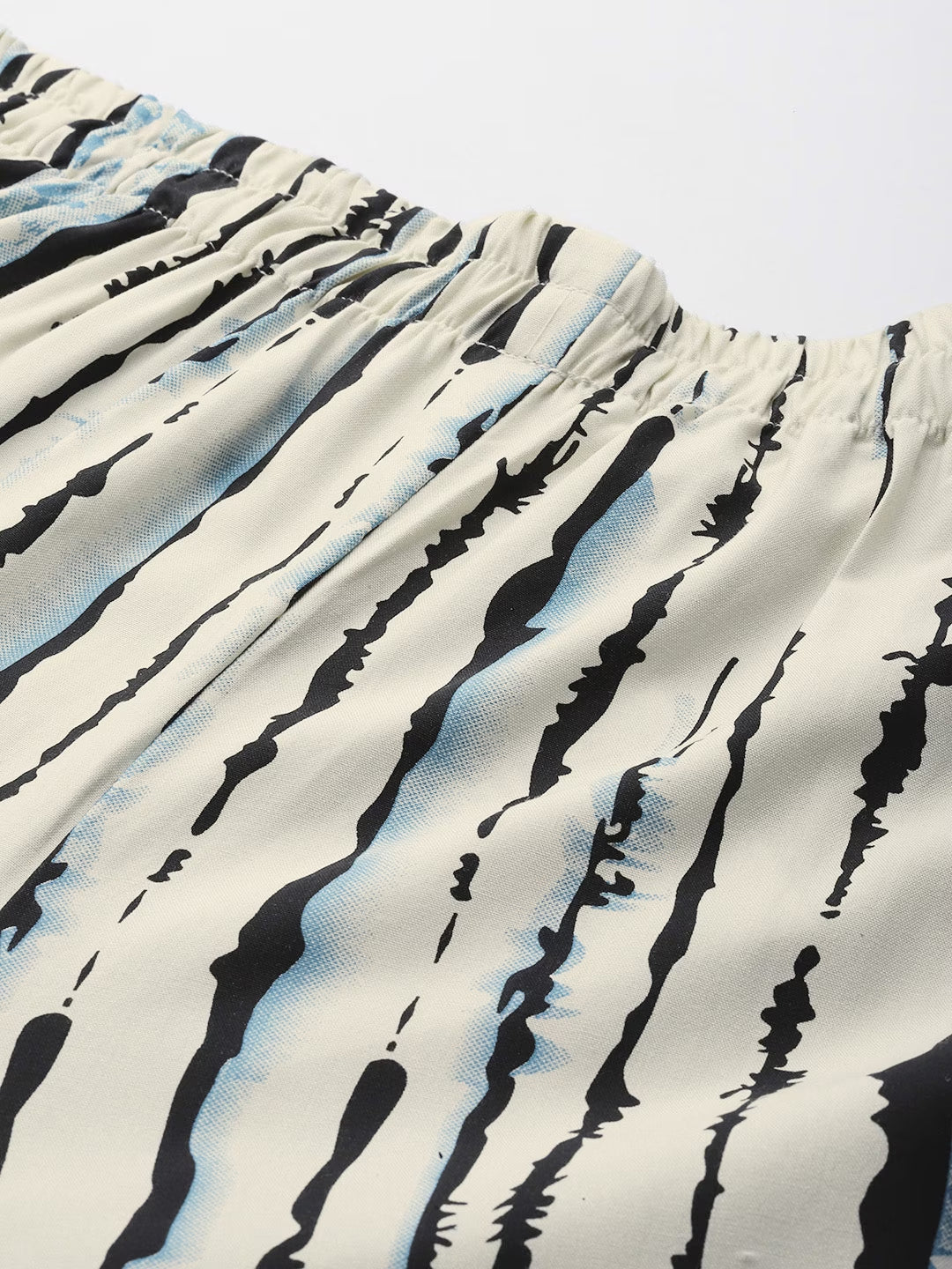 Cotton Fabric Blue Color Palazzo