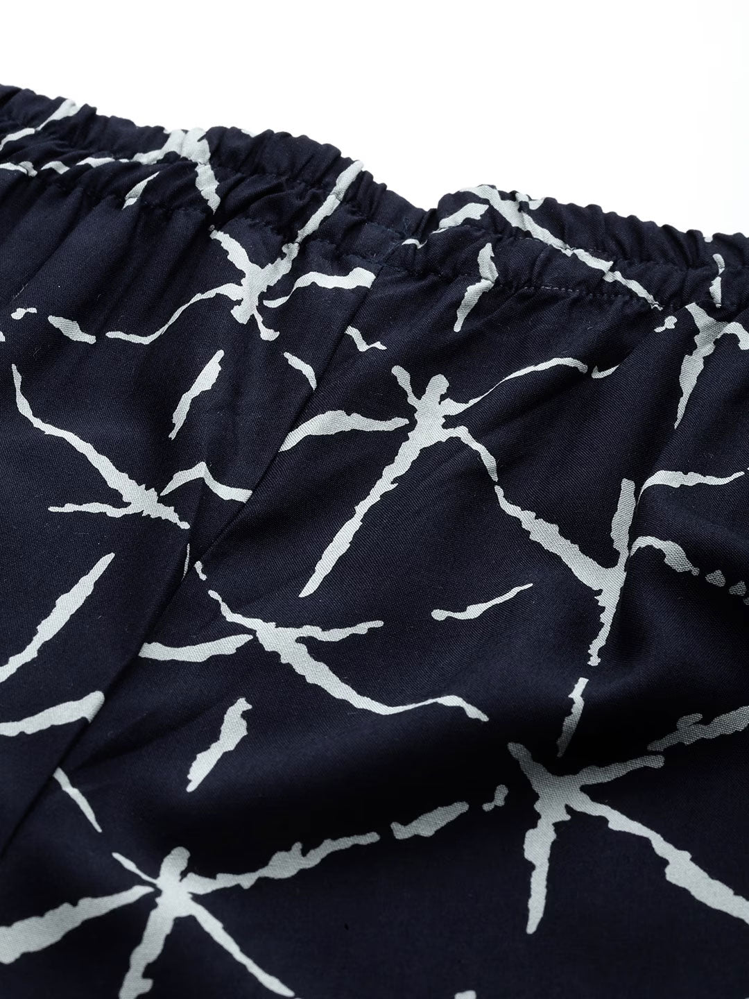 Cotton Fabric Navy Blue Color Palazzo