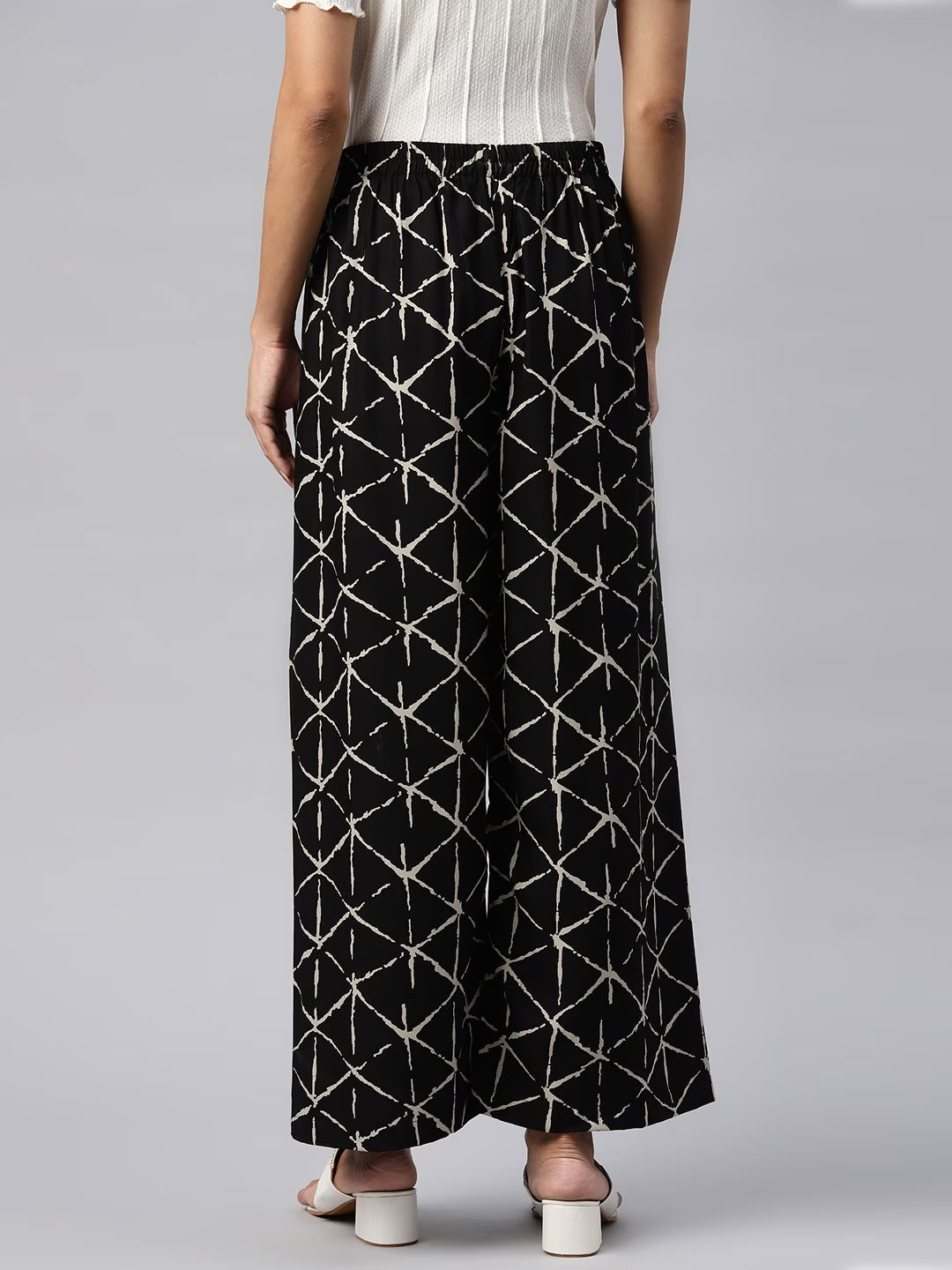 Cotton Fabric Black Color Palazzo