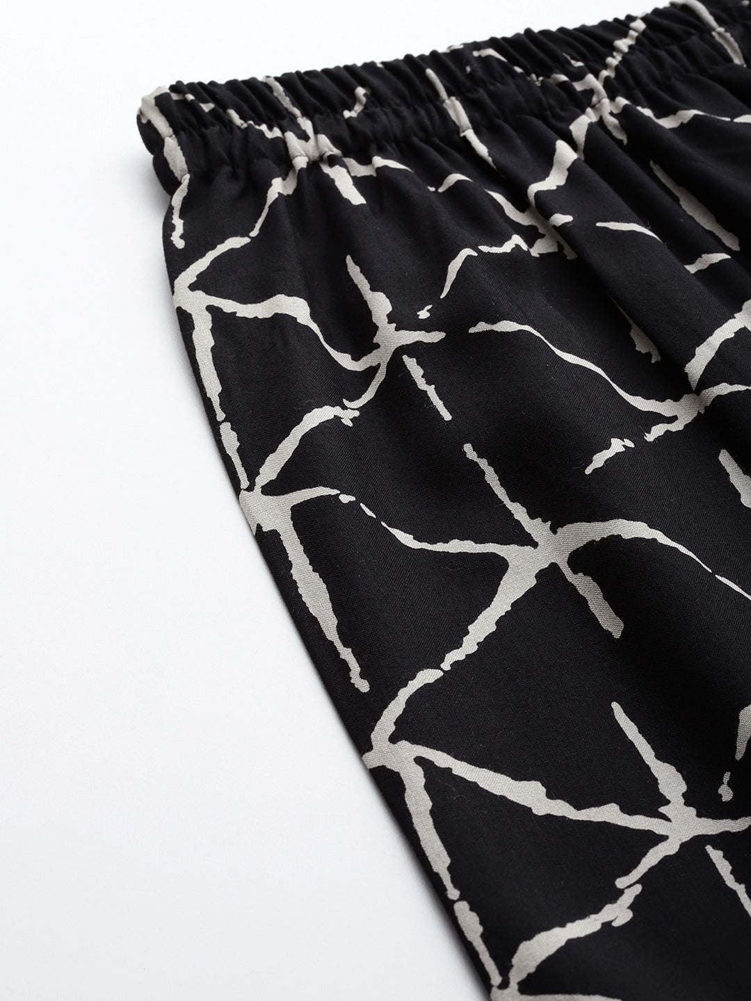 Cotton Fabric Black Color Palazzo