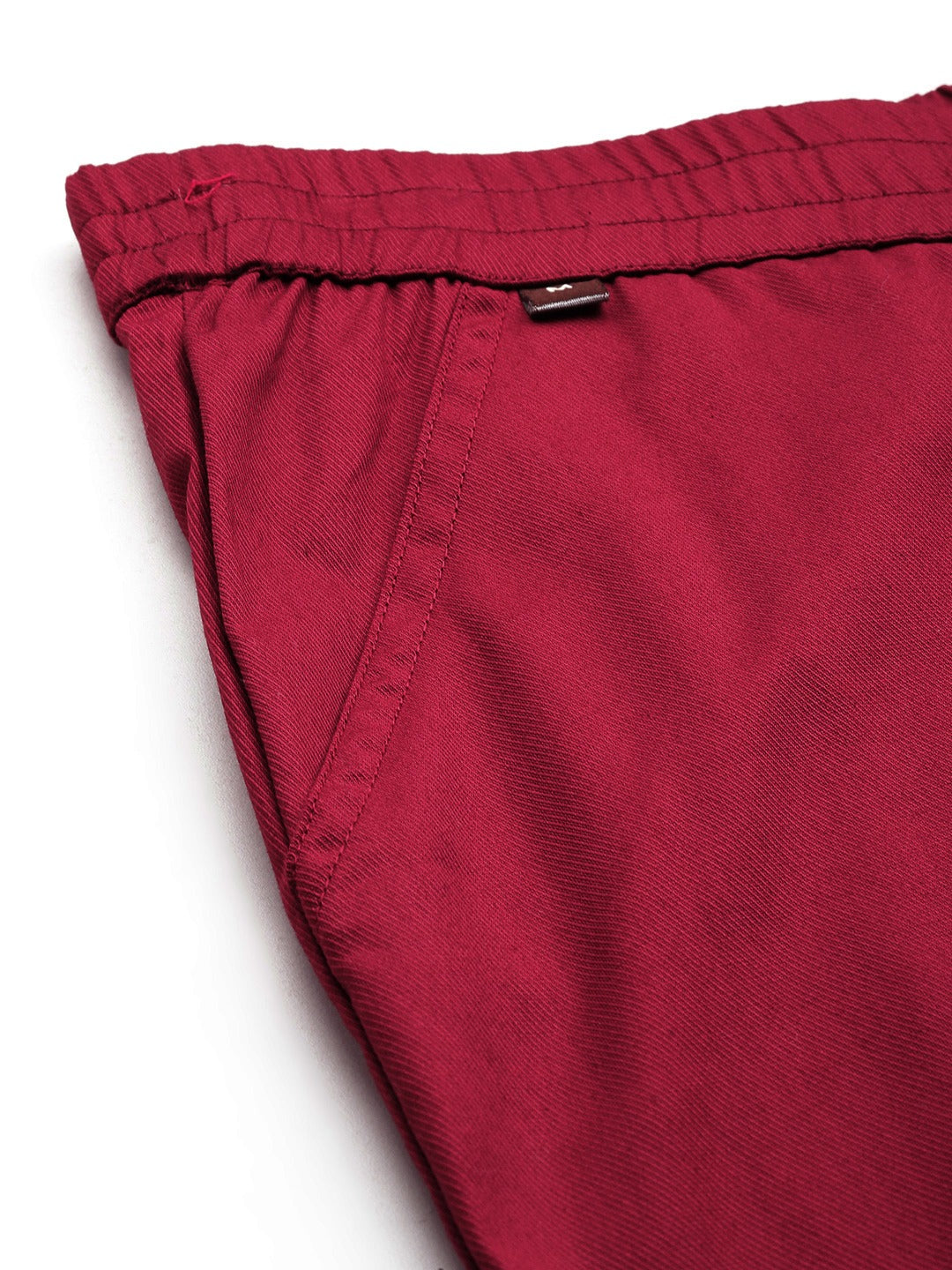 Cotton Lycra Fabric Maroon Color Trouser