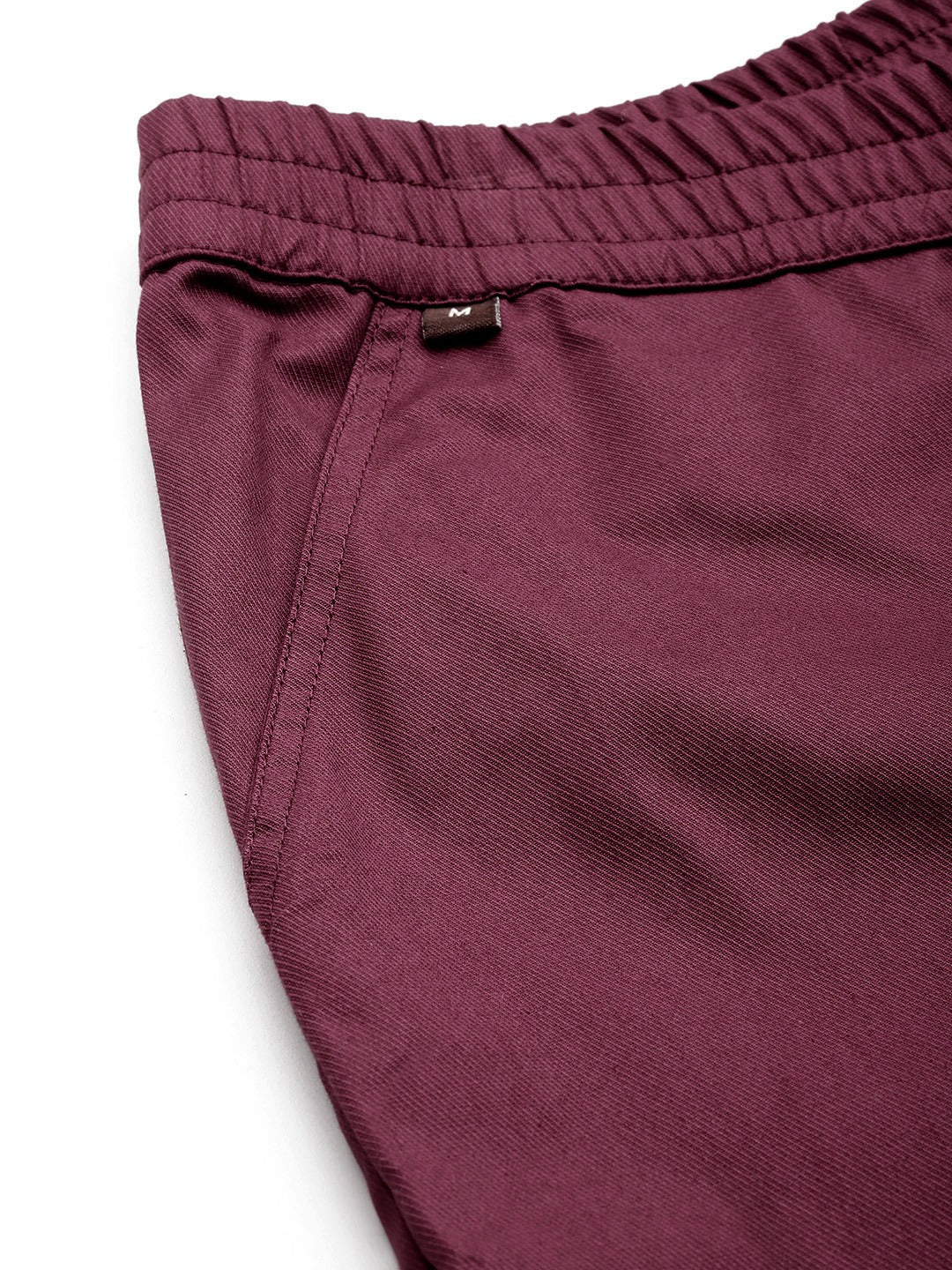 Cotton Lycra Fabric Burgundy Color Trouser