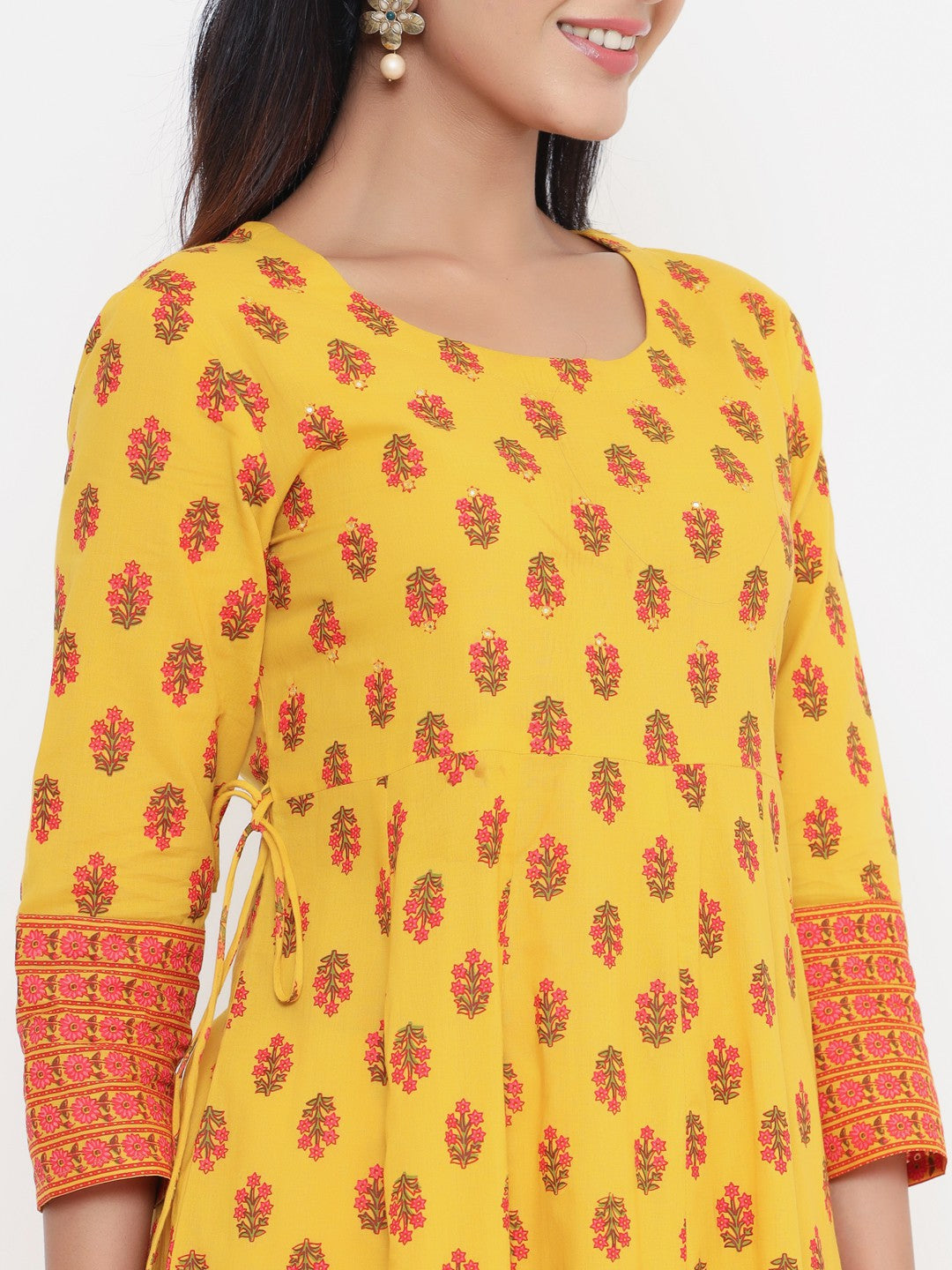 Anarkali Floral Print Kurta