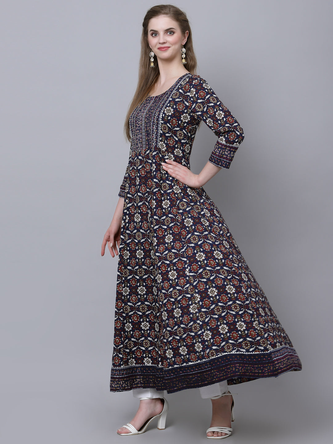 Anarkali Embroidered Kurta