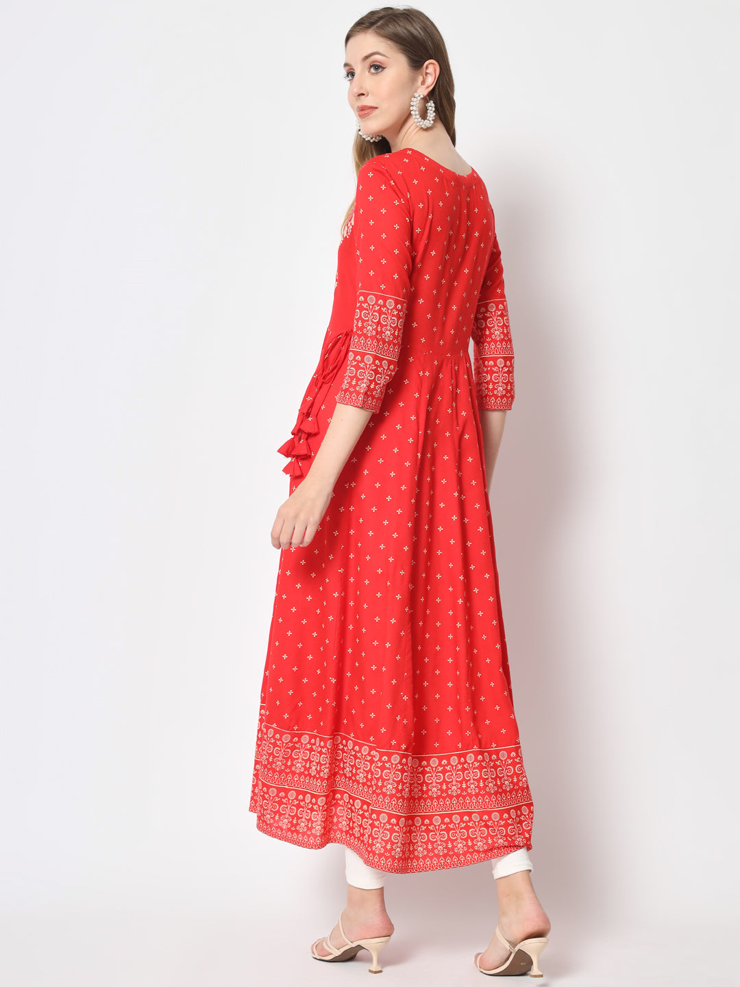 Rayon Printed Anarkali Kurta