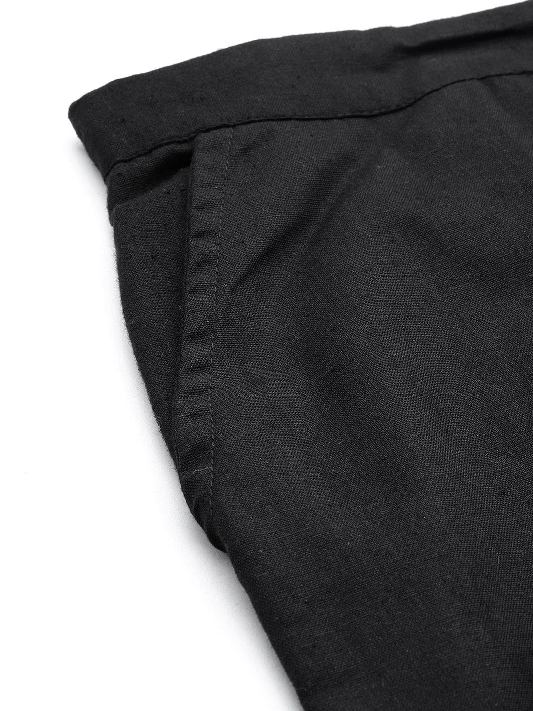 Cotton Fabric Black Color Palazzo