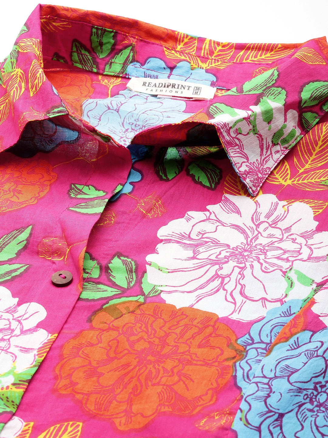 A Line Style Cotton Fabric Pink Color Co-Ord Set