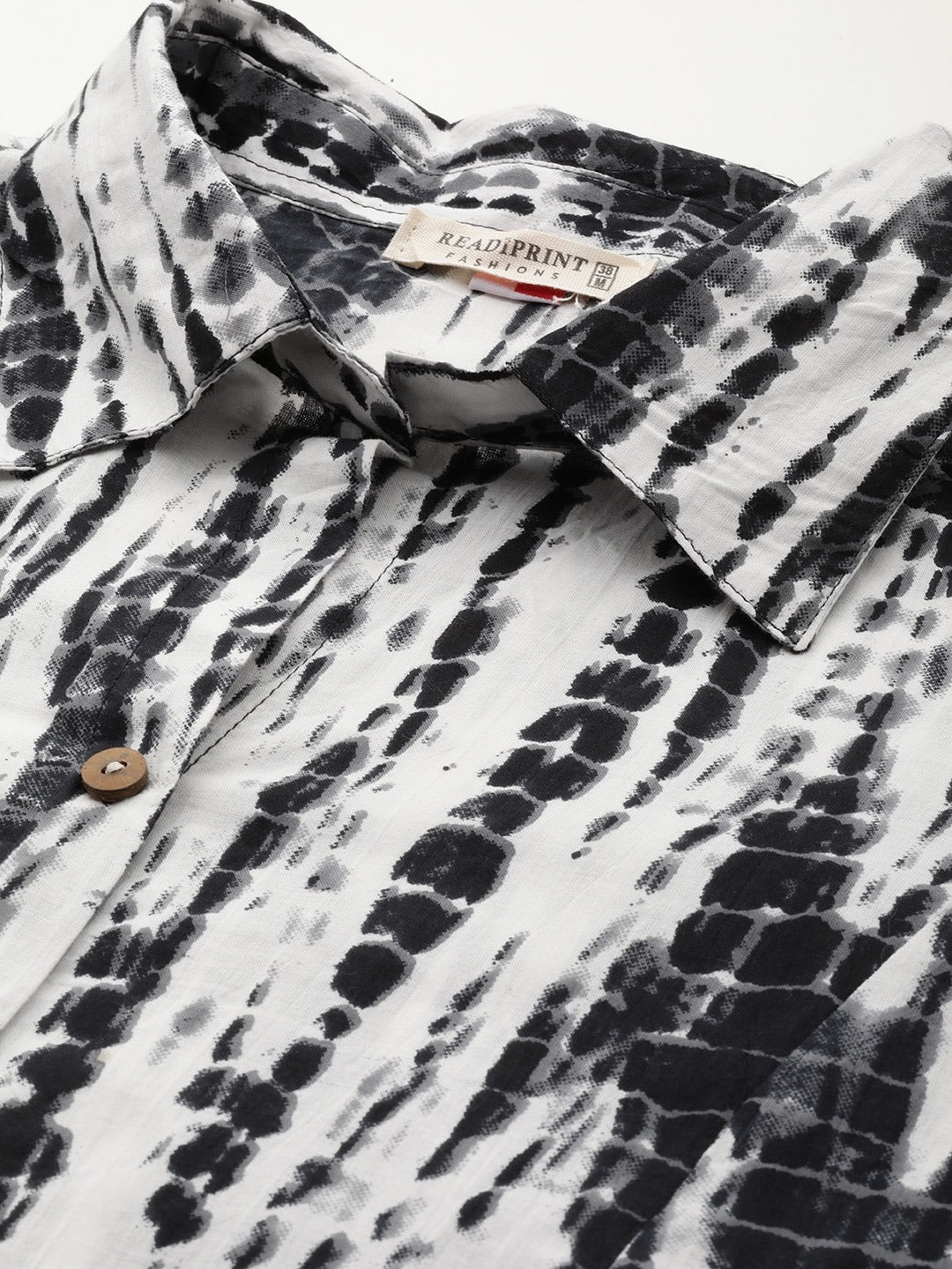 A Line Style Cotton Fabric Black Color Co-Ord Set