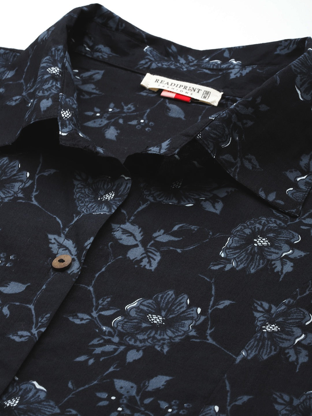 A Line Style Cotton Fabric Black Color Kurta And Bottom