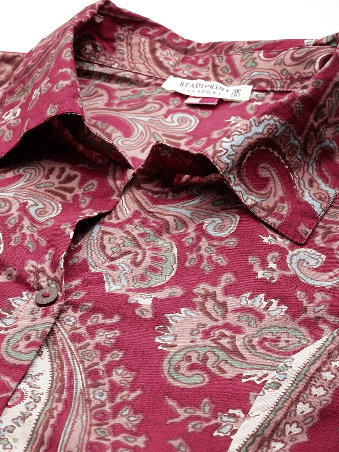 A Line Style Cotton Fabric Red Color Kurta And Bottom