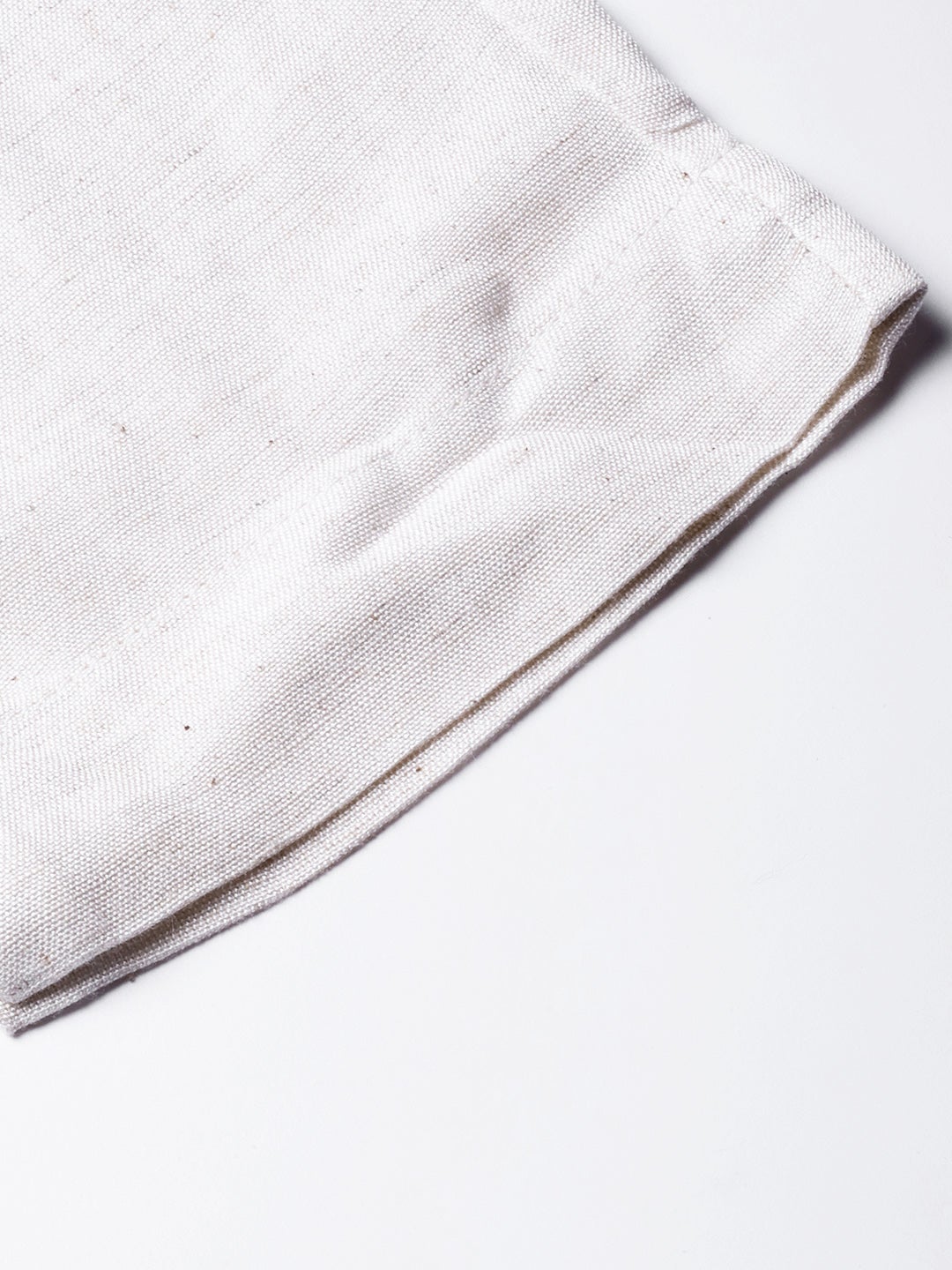 Ivory Rayon Flex Solid Slim Fit Pant/Slim Pant