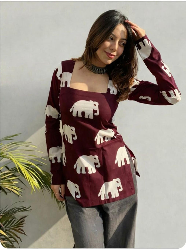Floral Printed Budget Top