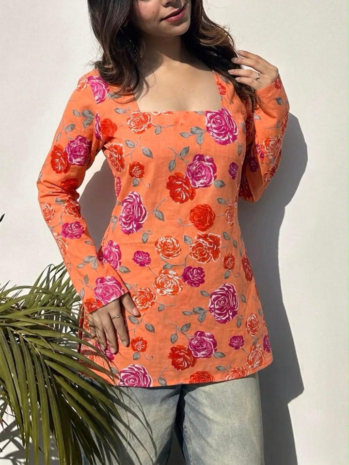 Floral Printed Budget Top