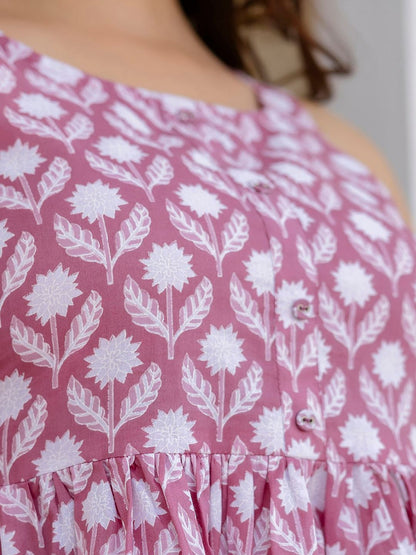 Mauve Printed Co-Ord Set