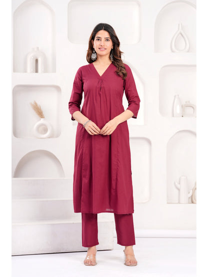 Burgundy Casual Wear Co-Ord set