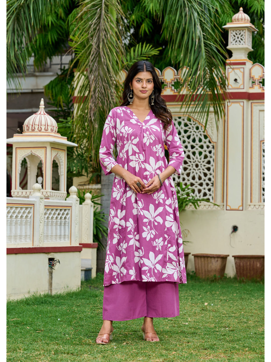 Mauve Printed Co-Ord Set