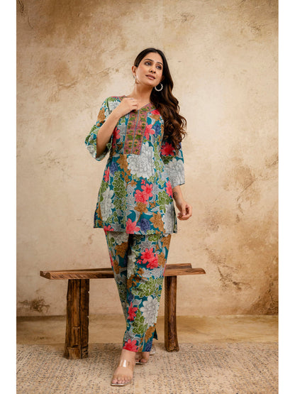Multicolor Printed Co-Ord set