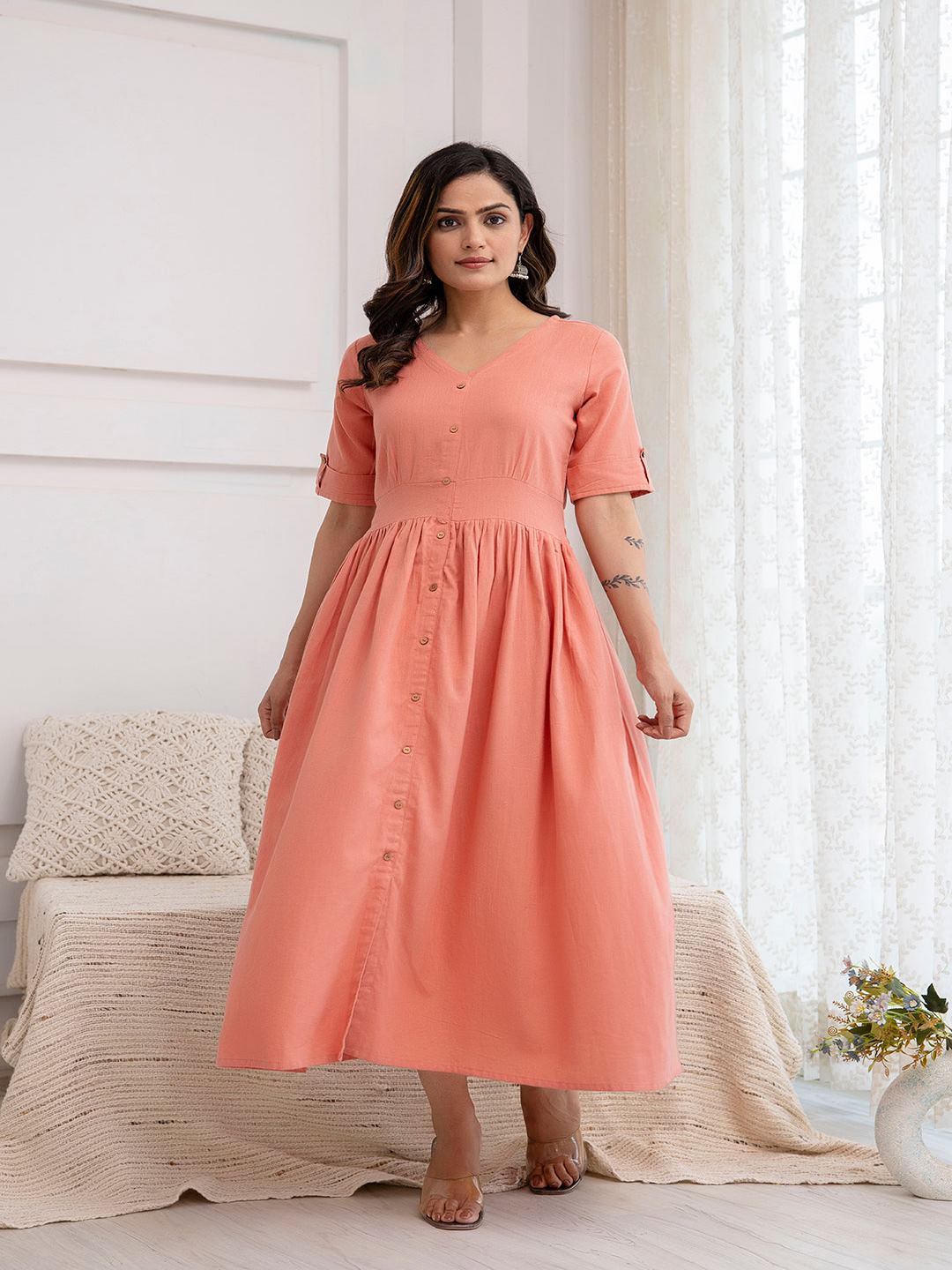 Nayo solid dress – wholesale manufacturer & exporter from India