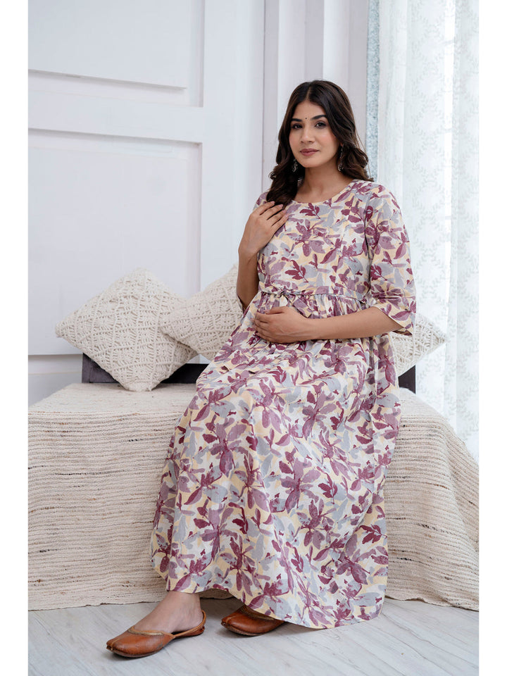 Off White Maternity Dress