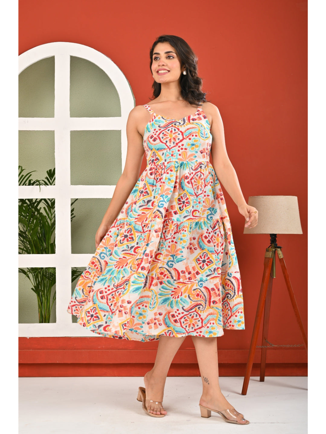 Multicolour Printed Dress