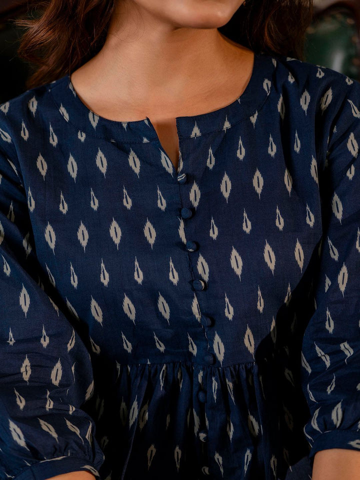 Blue Peplum Tunic