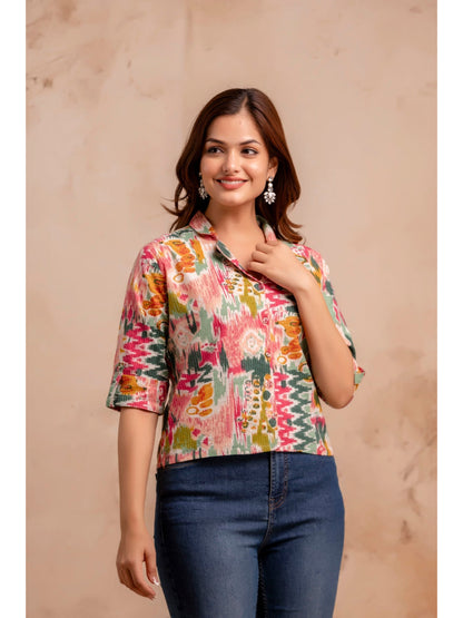 Multicolor Printed Straight Tunic