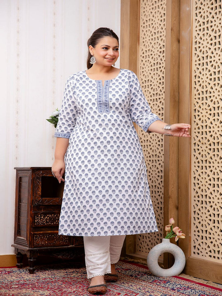 Nayo white printed kurta – wholesale supplier