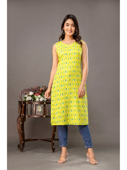 Ikkat Printed Kurta