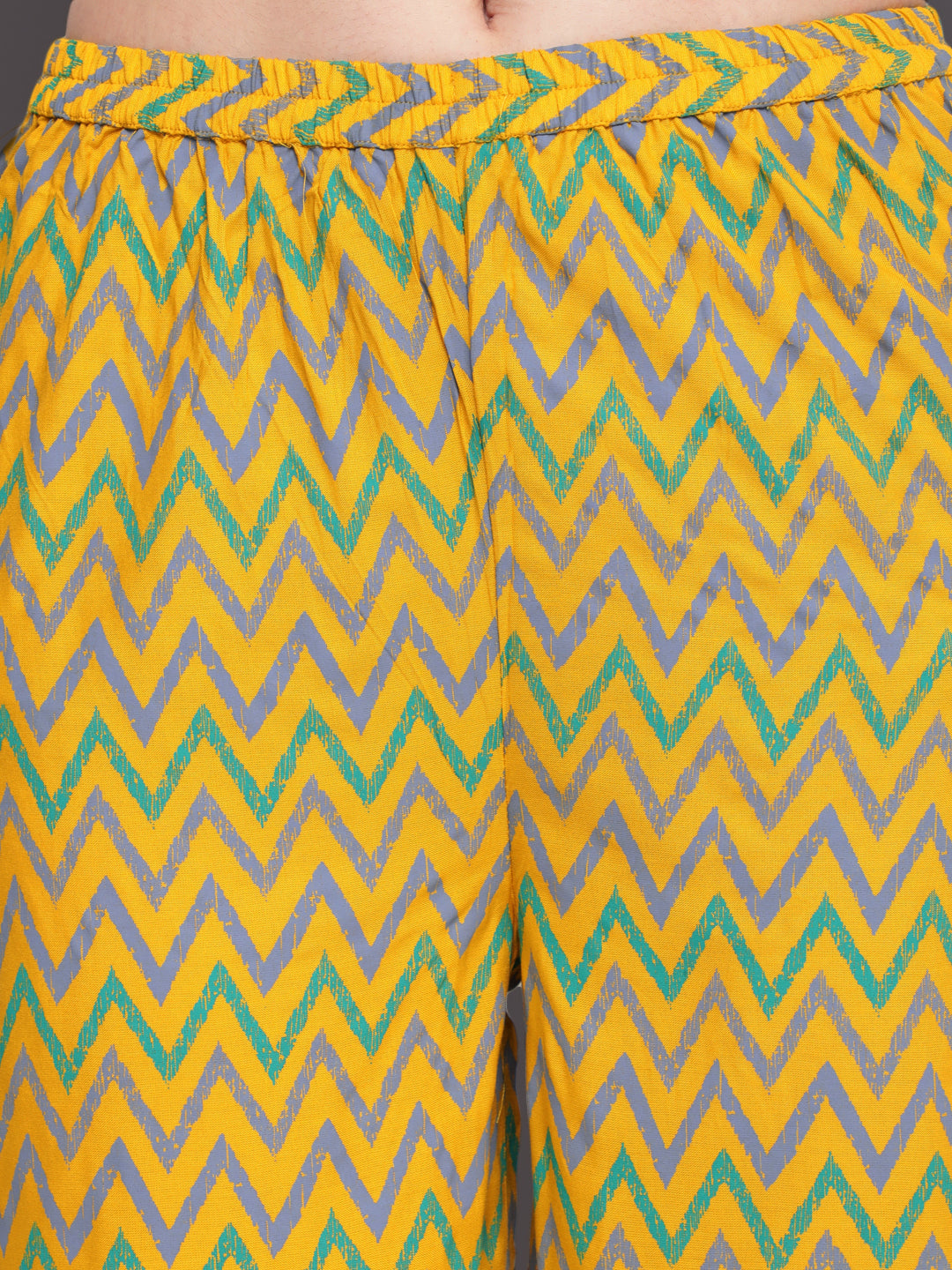 Embroidered Semi Flared Calf Length Sleeveless round Neck Rayon Kurta & Palazzo (Preorder)