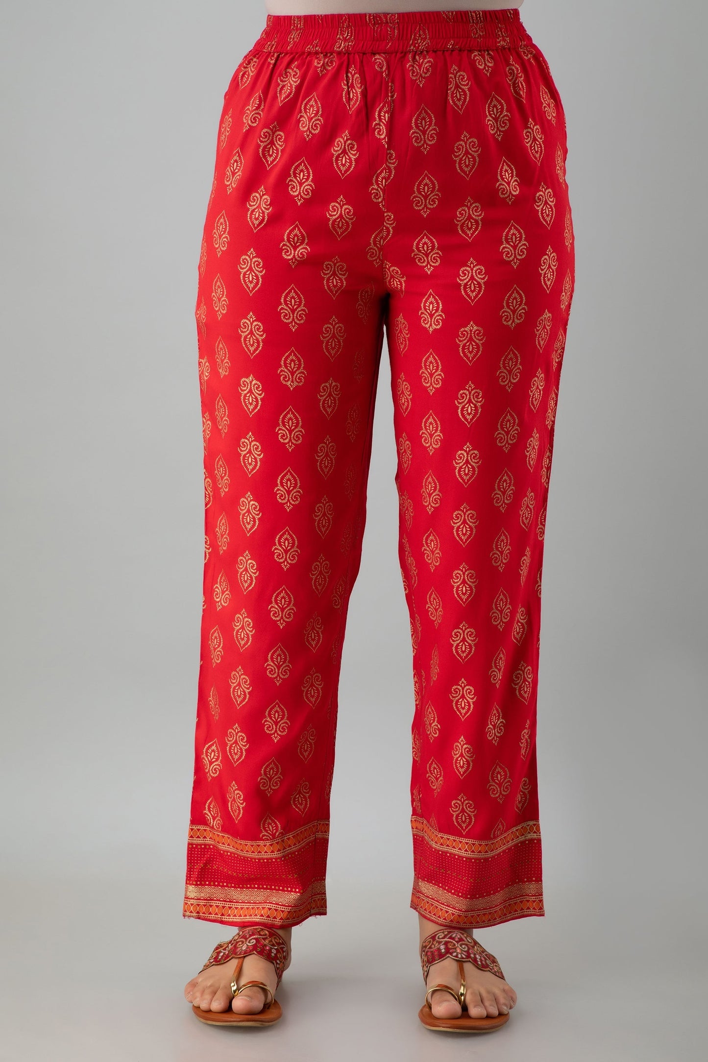 Embroidered Straight Calf Length 3/4 Sleeves Round Neck Rayon Kurta Dupatta Bottom Set (Preorder)