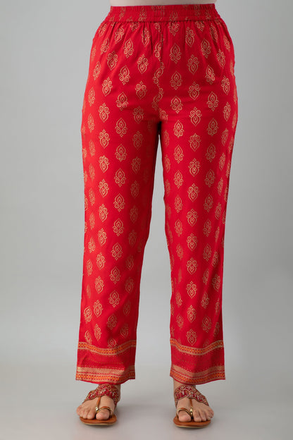 Embroidered Straight Calf Length 3/4 Sleeves Round Neck Rayon Kurta Dupatta Bottom Set (Preorder)