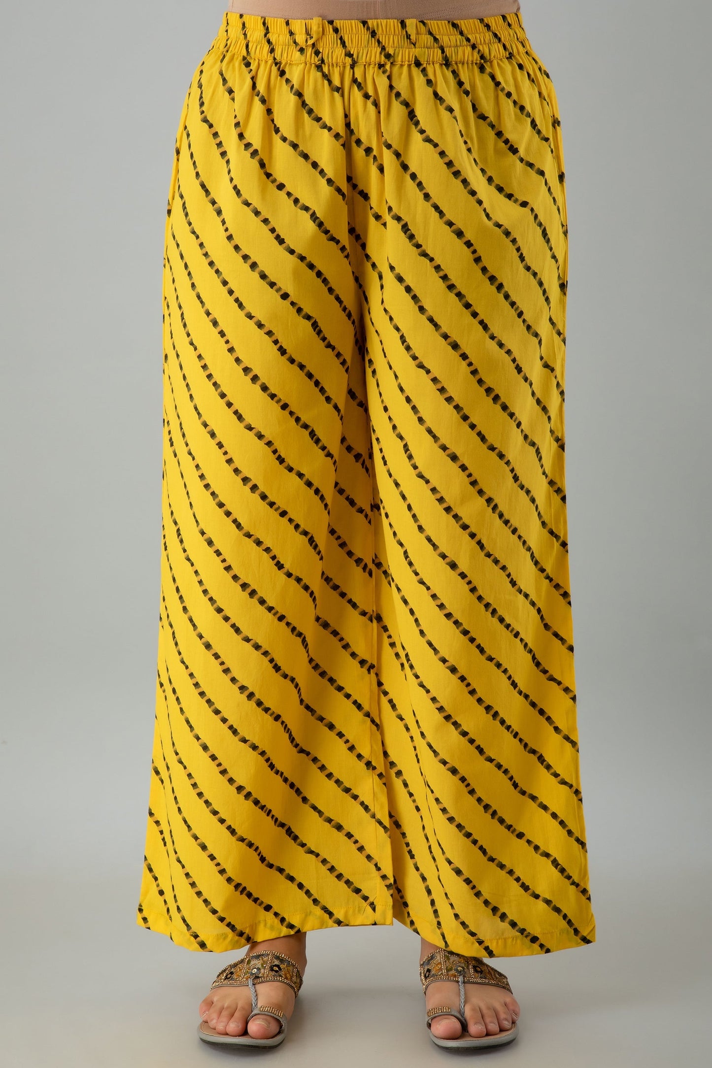 Printed Straight Calf Length 3/4 Sleeves Round Neck Cotton Kurta Dupatta Bottom Set (Preorder)