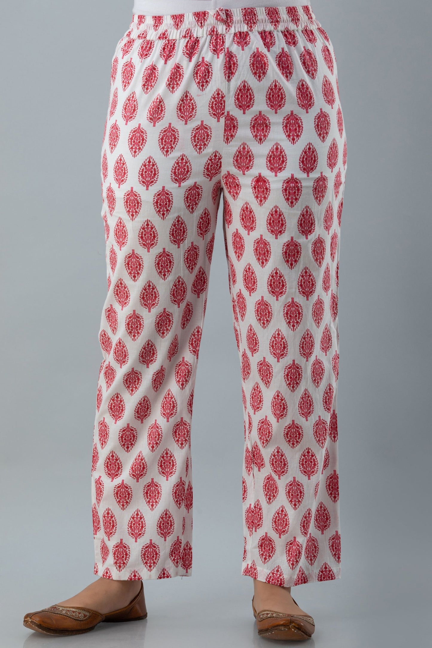 Printed Flared Calf Lenth 3/4 Sleeves Round Neck Cotton Kurta Set (Preorder)