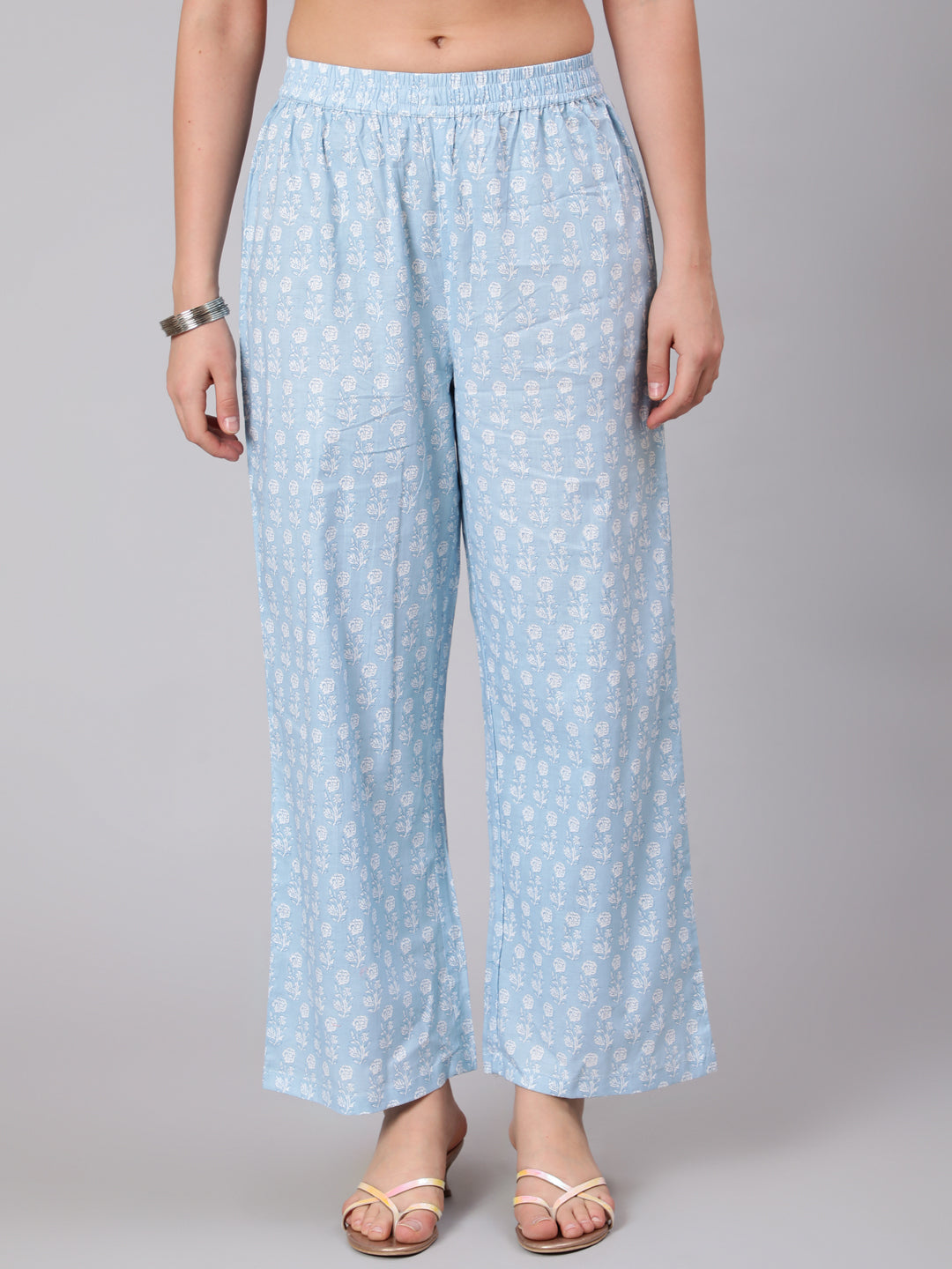 Cotton Calf Length Printed Straight 3/4 Sleeve Round Neck Kurta Set (Preorder)