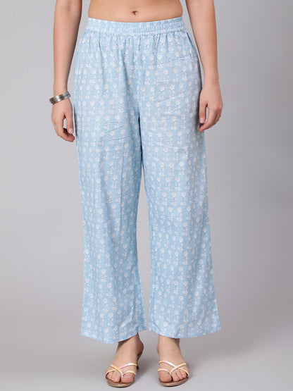 Cotton Calf Length Printed Straight 3/4 Sleeve Round Neck Kurta Set (Preorder)